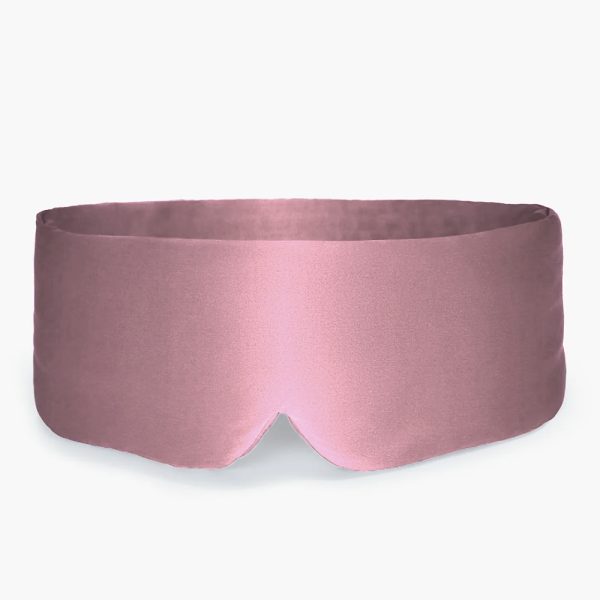 Pink silk sleep mask