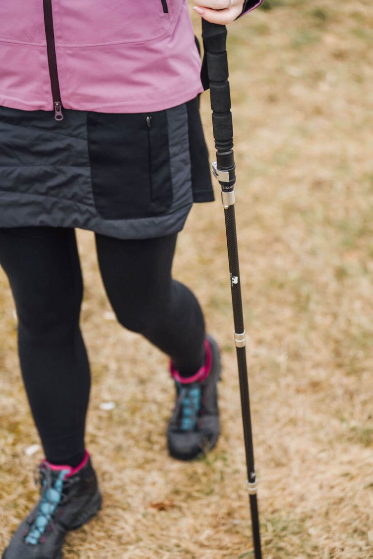 Woman Walking with 3k Carbon Extreme Poles